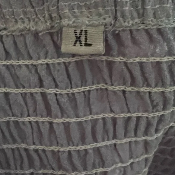 NWOT. Blue cotton summer midi dress. Not worn. Two pockets. Spaghetti straps - Picture 11 of 11